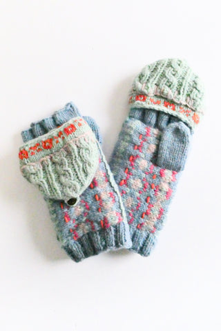 Blue Hardwick Convertible Mittens