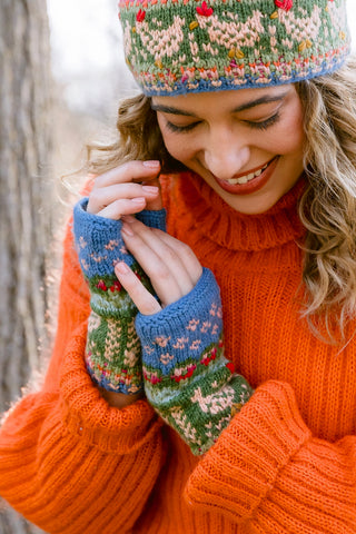 Blue Heirloom Hen Handwarmers