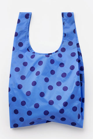 Blue Polka Dot Standard Baggu Tote