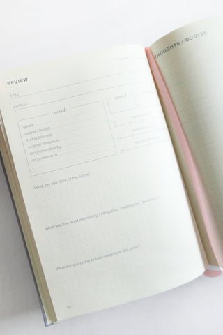 Blue Reading Journal