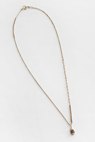 Green Sapphire Nugget Rhythm Chain Necklace