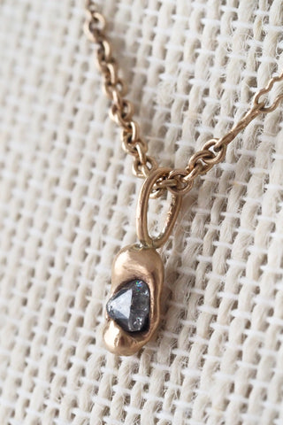 Green Sapphire Nugget Rhythm Chain Necklace
