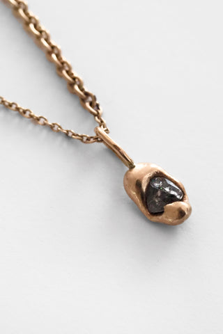 Green Sapphire Nugget Rhythm Chain Necklace
