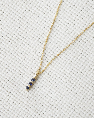 Blue Sapphire Stack Necklace