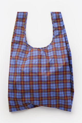 Blue Tartan Standard Baggu Tote