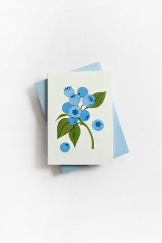 Blueberry Mini Greeting Card