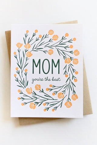 Botanic Wreath Mother's Day Greeting Card