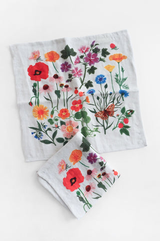Botanist Linen Table Napkin Set