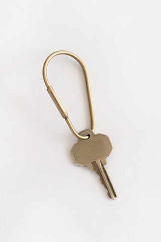 Brass Carabiner Key Ring