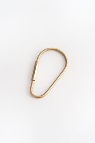 Brass Carabiner Key Ring