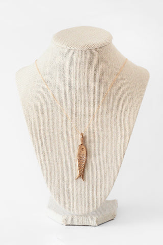 Brass Fish Necklace