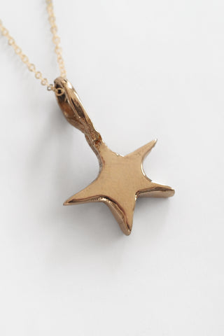Brass Star Necklace