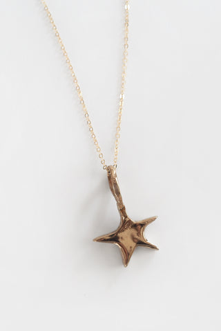 Brass Star Necklace