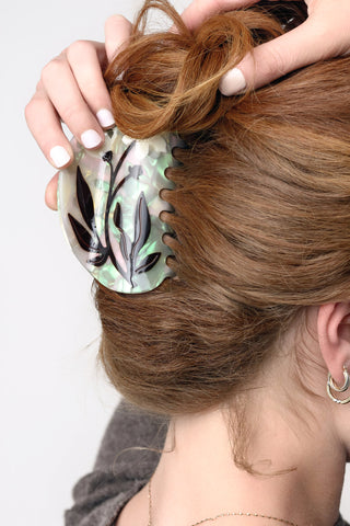 Bryony Floral XL Claw Clip