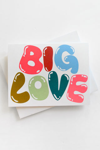 Bubble Big Love Greeting Card
