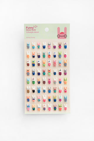 Bunny Puffy Stickers