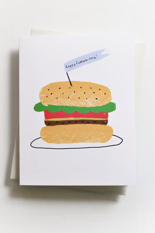 Burger for Dad Greeting Card