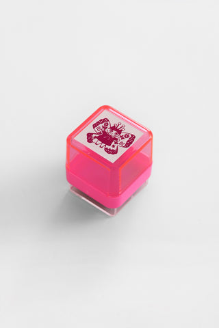 Butterfly Cat Cube Stamp
