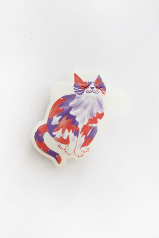 Calico Cat Clear Vinyl Sticker