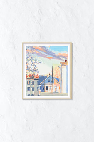 "Cambridge Winter Light" Mini Print