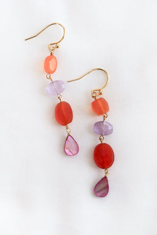 Semi-Precious Mismatched Earrings