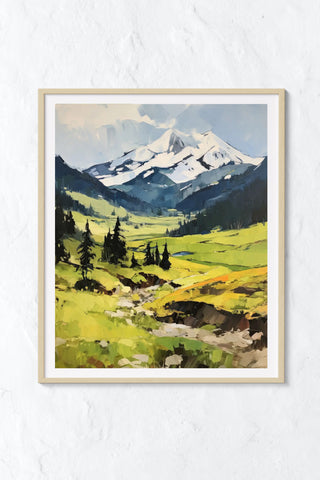 Cascade Mountain Art Print