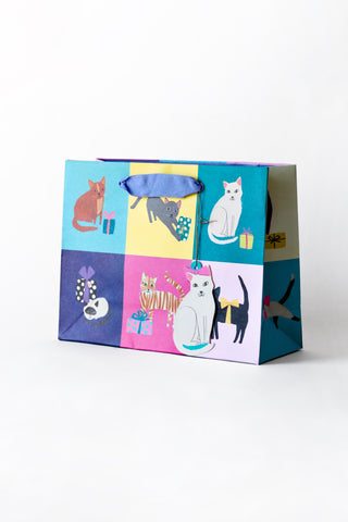 Cat Etiquette Small Landscape Gift Bag