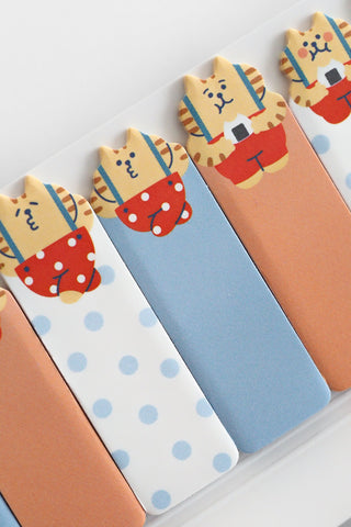 Cat Suspenders Page Flag Sticker