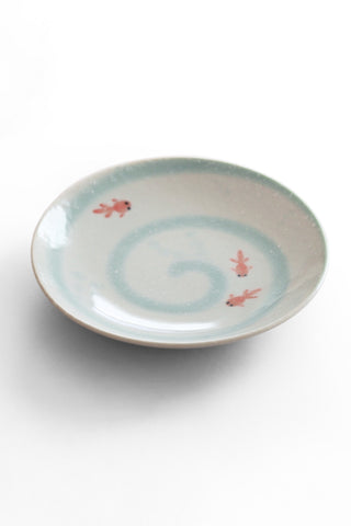 Celedon Swirls Plate