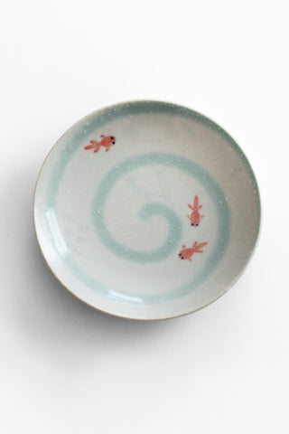 Celedon Swirls Plate
