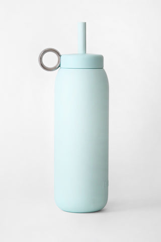 Celeste Straw Cap Stainless Steel Bottle