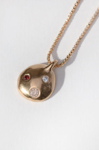 Champagne Mwala Constellation Necklace
