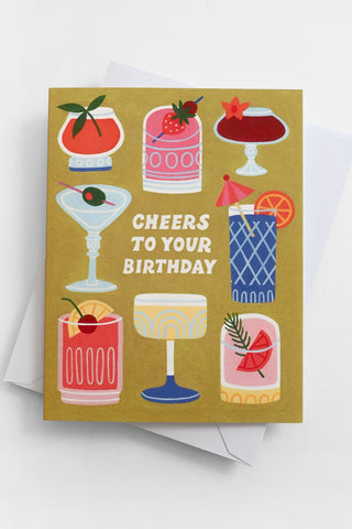 Cheers to Your Birthday Greeting Card