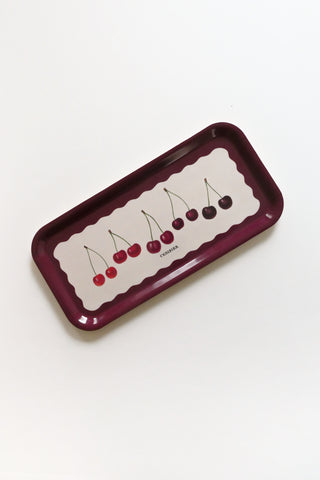 Cherries Birchwood Tray