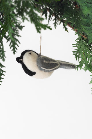Chicadee Felt Ornament