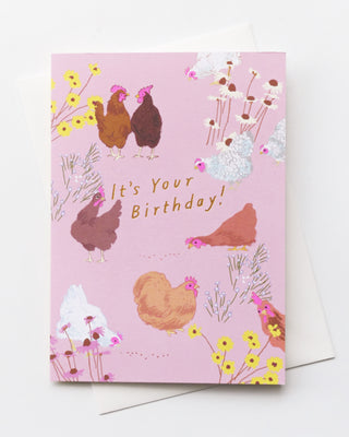 Chickens Birthday Greeting Card