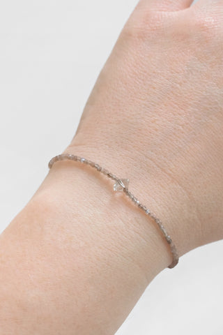 Chocolate Moonstone Herkimer Bracelet