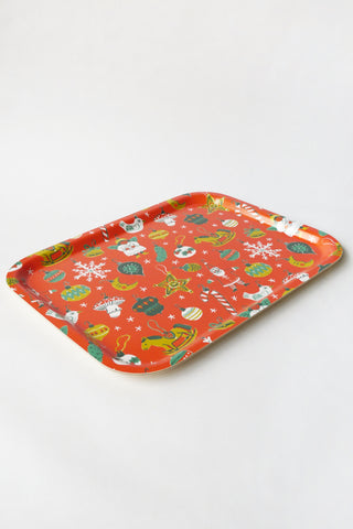 Christmas Baubles Large Rectangle Tray