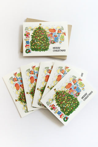 Christmas Carolers Greeting Card Box
