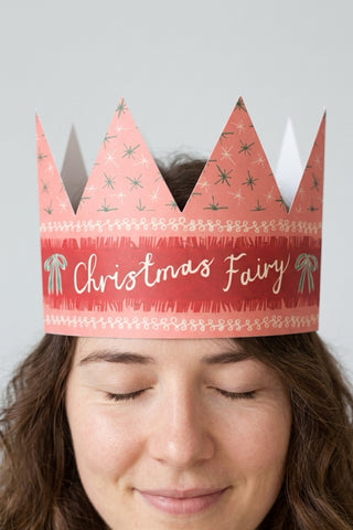 Christmas Fairy Party Hat Card