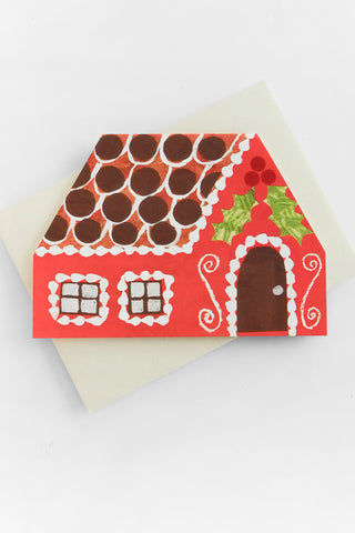 Christmas Gingerbread House Greeting Card