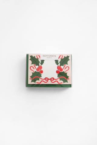 Christmas Holly Mini Boxed Greeting Cards Set
