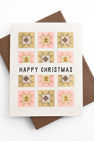 Christmas Quilt Greeting Card