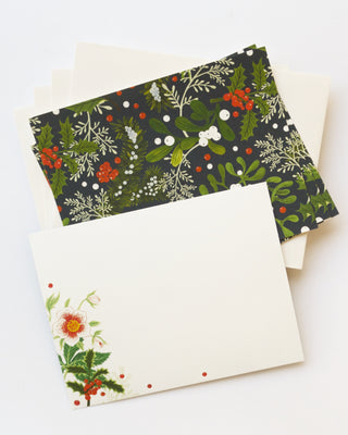 Christmas Rose Notecards, Set of 4