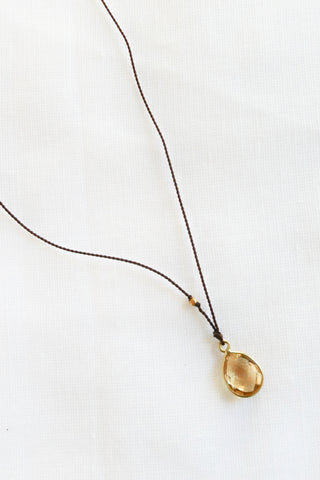 Citrine 18kt Gold Necklace