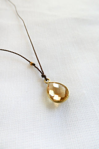 Citrine 18kt Gold Necklace