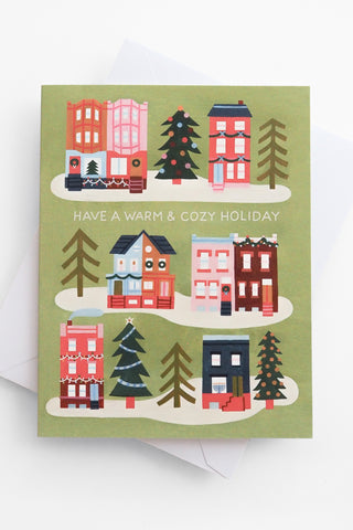 City Christmas Greeting Card