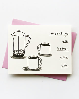 Coffee Cups Greeting Card