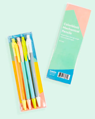 Colorblock Mechanical Pencil Set of 4