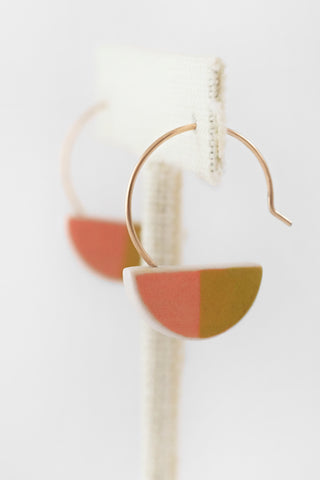 Colorblock Sliced Earrings